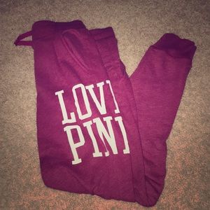 Dark pink sweatpants